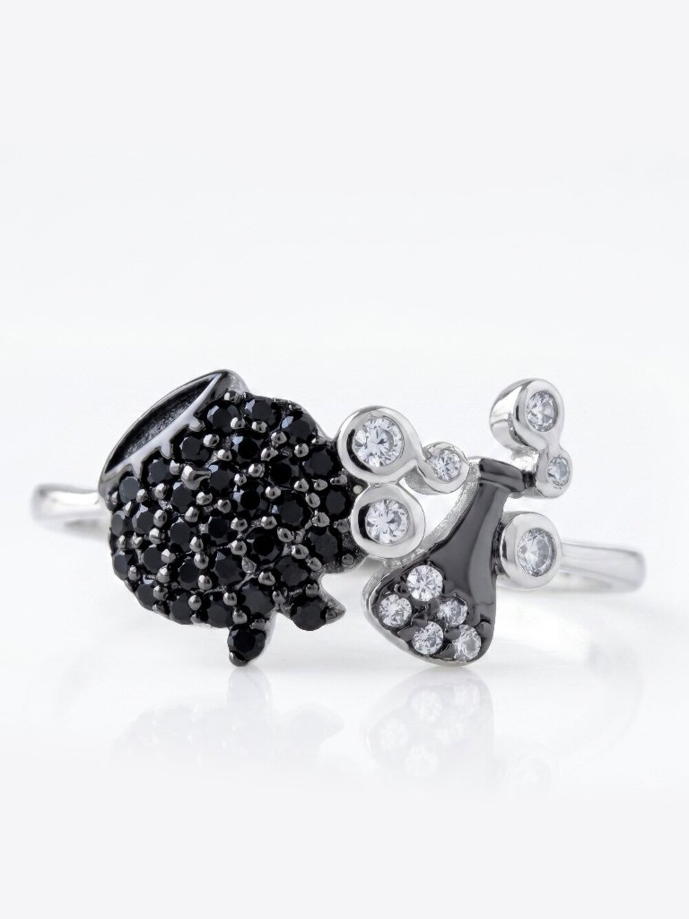 Disney Hocus Pocus Witch Cauldron Potion Ring, 925 Sterling Silver